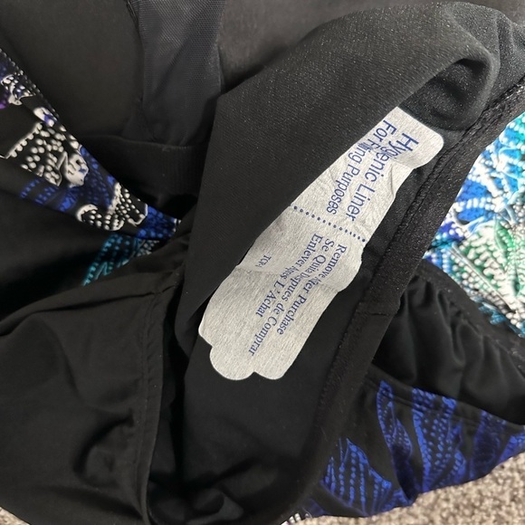 One piece Swimsuit plus 16 Swim Solutions Tummy Control shaper Bra support 3424 - Picture 3 of 15